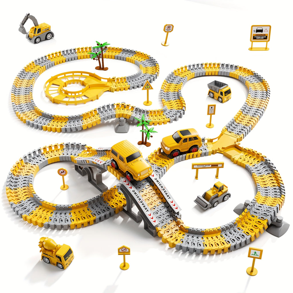 Boy Toys 236pcs Race Tracks Toys Gifts for 3 4 5 Year Old Boys Kids, 3 4 5 6 Year Old Boys Toys, Construction Toys for Boys Age 3-5 4-6 5-7