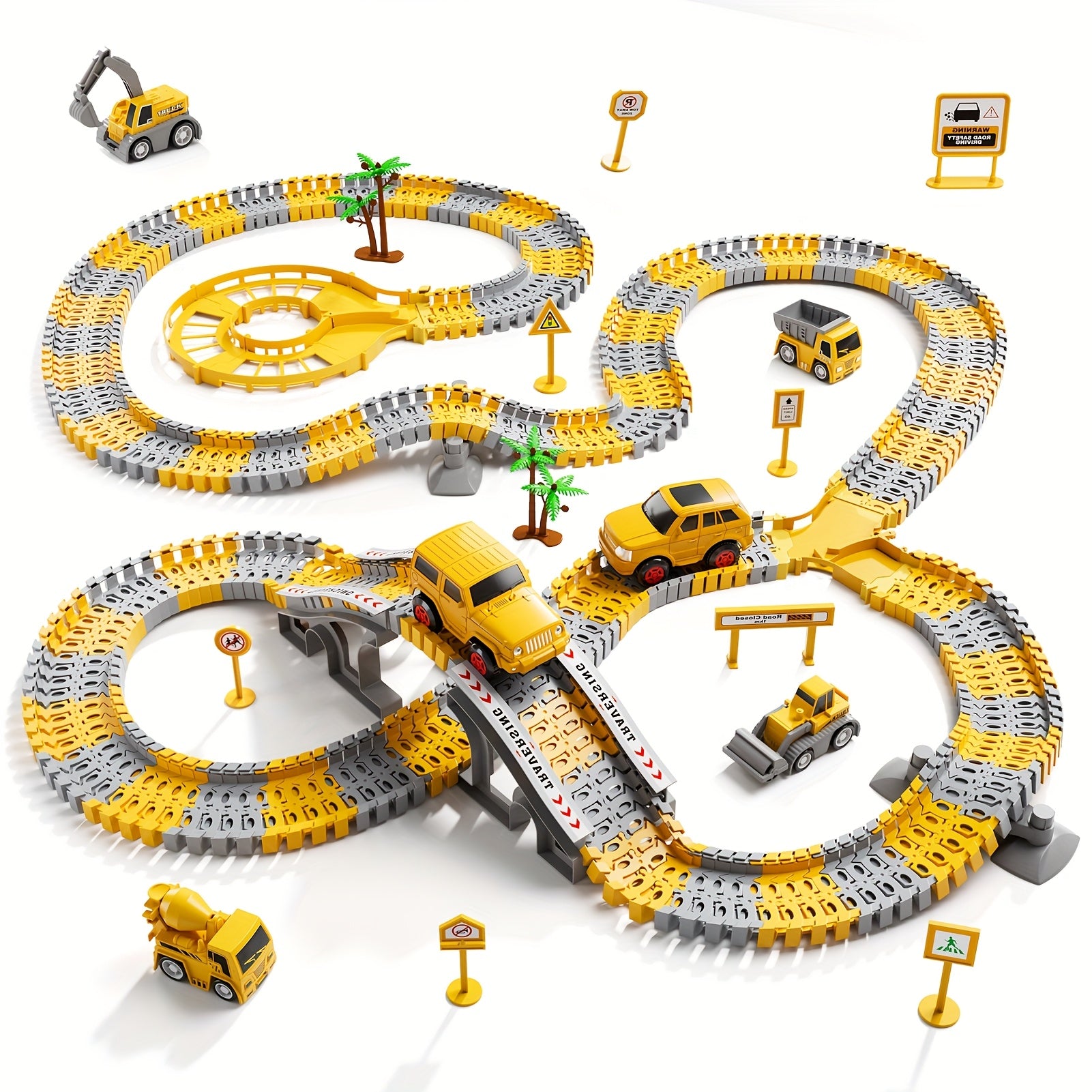 Boy Toys 236pcs Race Tracks Toys Gifts for 3 4 5 Year Old Boys Kids, 3 4 5 6 Year Old Boys Toys, Construction Toys for Boys Age 3-5 4-6 5-7