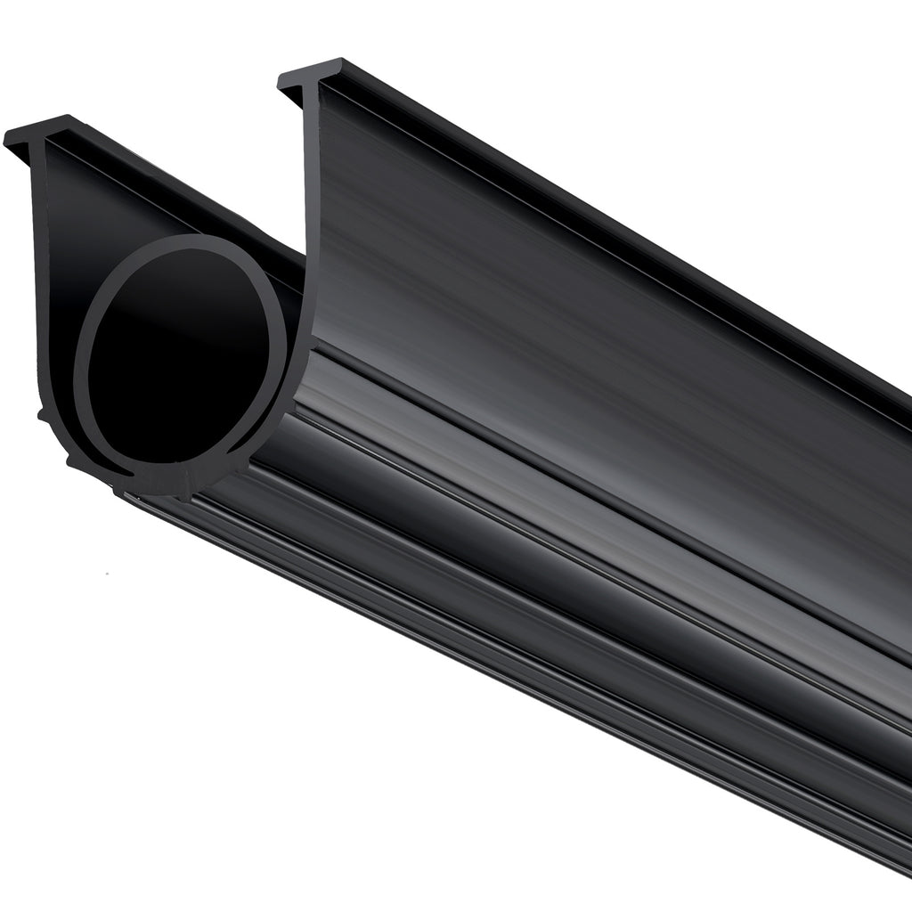 VEVOR Garage Door Seals Bottom, U Shape +O Ring Combination Garage Door Bottom Weather Seal, 10/16/20ft Weatherproofing Garage Door Seal, 5/16 inch T-ends and 3 3/4 inch Width, for Doors, Black
