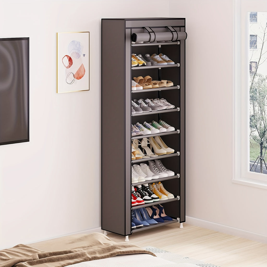 Pack within Pack, Storage Bag 3/9 Layers Large Capacity Shoe Storage Cabinet Easy to Assemble Dustproof Shoe Storage Cabinet Suitable for Home Door Bedroom Dormitory Shoes and Miscellaneous Items