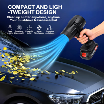 21V Cordless Handheld Leaf Blower with Lithium Battery – High-Power Lightweight Air Blower for Patio, Garden, Yard, Indoors & Car, Single or Dual Battery Options | ShopVora CA