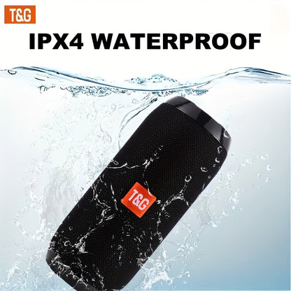 Portable Bluetooth Speaker TG117 IPX4 Waterproof with TWS Stereo, FM Radio, TF Card & USB Playback – Long Battery Life Wireless Speaker for Outdoor Party Travel & Home | ShopVora CA