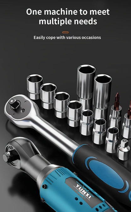 Tool Kit Set Ratchet Wrench with Socket & Screwdriver – Organized Toolbox for Home, Car & Vehicle Maintenance | Portable Repair Kit for DIY, Auto Repair & Household Fixes, Great Gift for Men