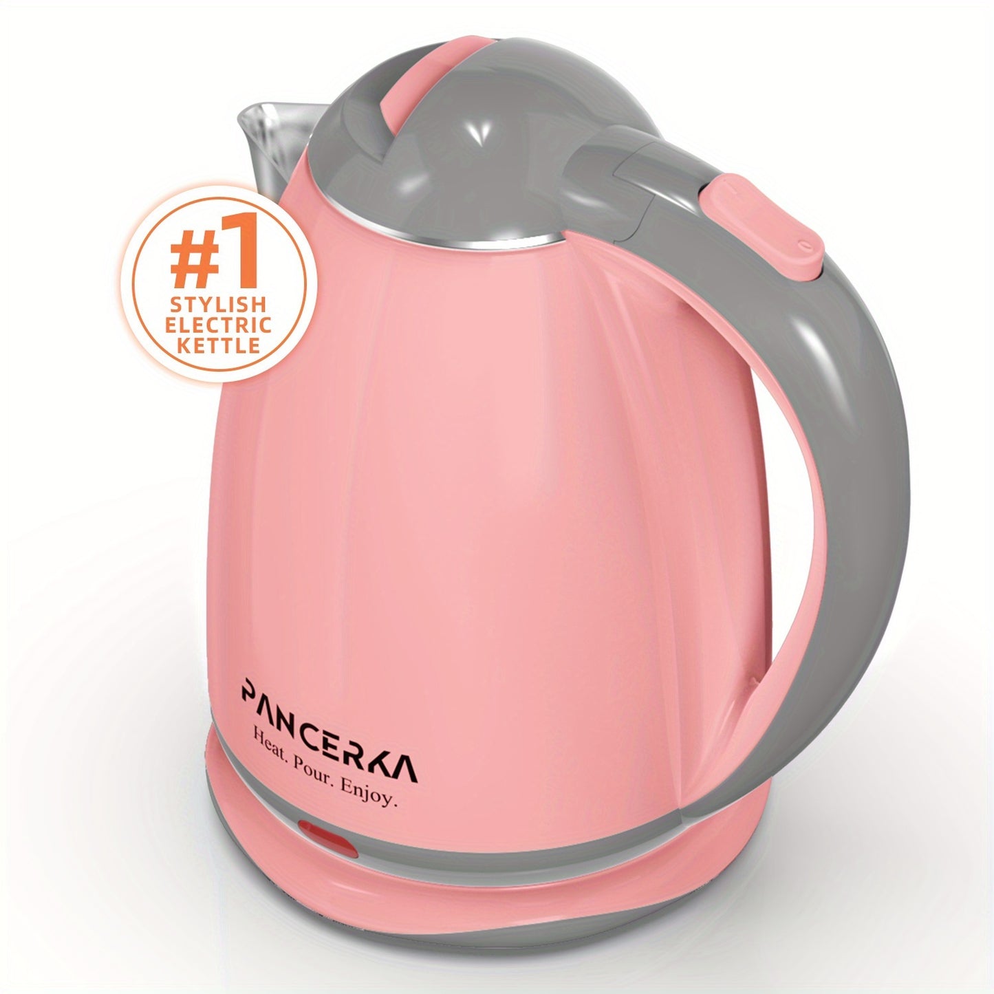 Electric Kettle Stainless Steel Fast Boiling with Auto Shut-Off – Large Capacity Hot Water Boiler for Tea, Coffee & Home Office Use, BPA-Free Cordless Design