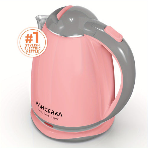 Electric Kettle Stainless Steel Fast Boiling with Auto Shut-Off – Large Capacity Hot Water Boiler for Tea, Coffee & Home Office Use, BPA-Free Cordless Design