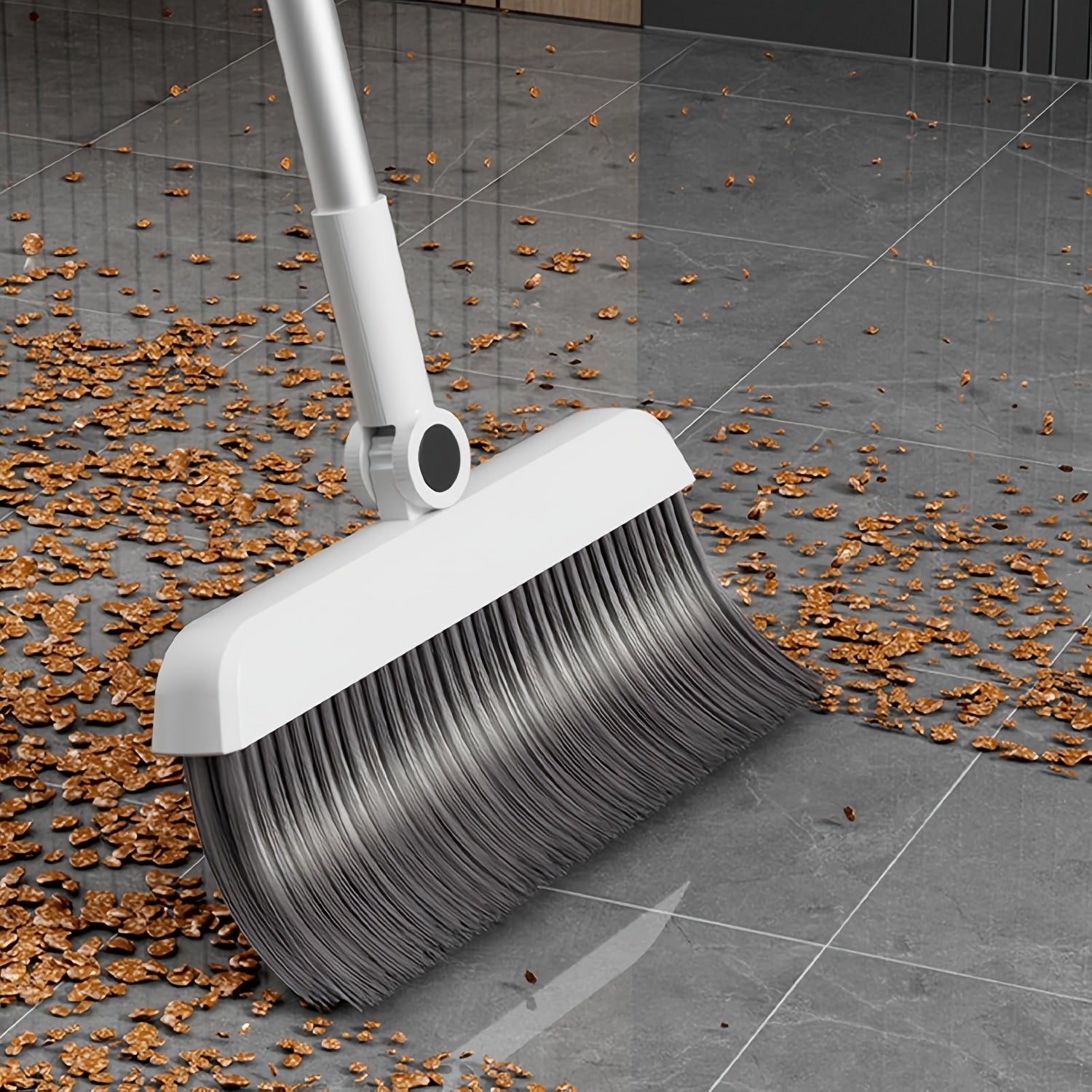 3-in-1 Folding Broom, Dustpan & Floor Brush Set Soft Bristles for Hair-Free, Efficient Cleaning Long Handle for Flexible, Effortless Use Versatile for Home, Office & Dorm Settings Compact Storage Cleaning Essential