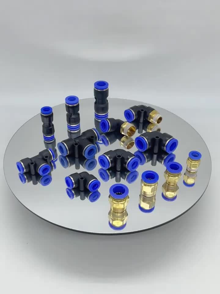 53pcs Quick Connector Set - Pneumatic Fittings, Featuring Barbed Air Hose Connectors, Suitable for 4Mm/6Mm/8Mm Air Hoses, Quick Couplers