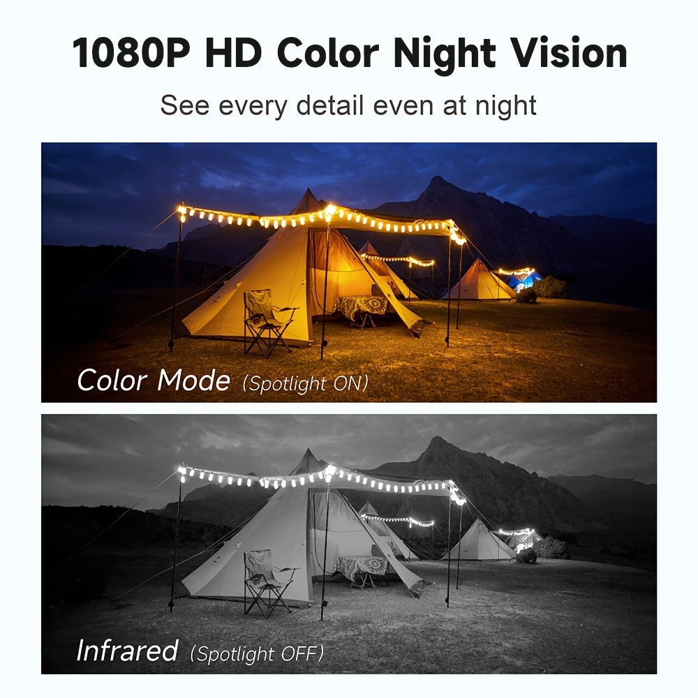 Solar Security Camera 360° PTZ Outdoor WiFi, 10000mAh Battery Powered 10X Zoom PIR Human Detection Colour Night Vision Two-Way Audio – Wireless Home Business Surveillance