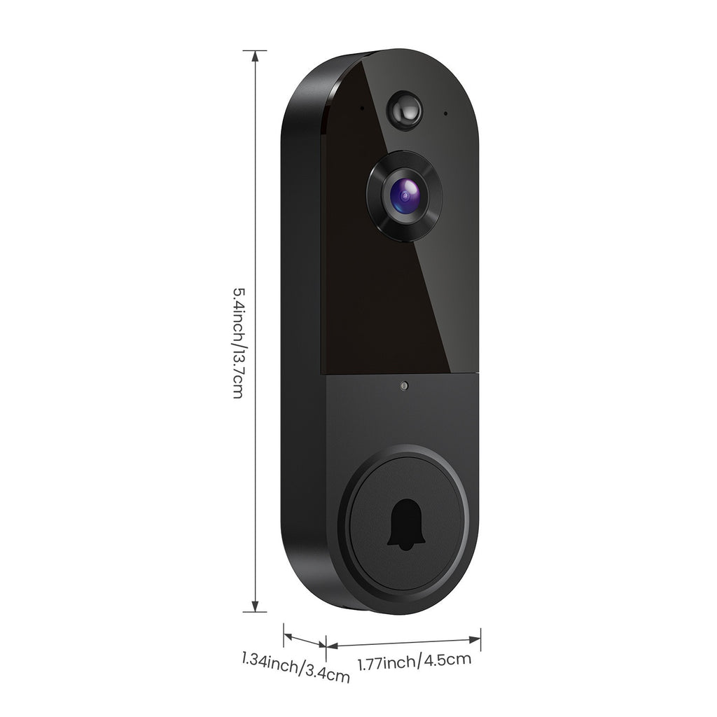 Doorbell Camera Wireless, 2K Wireless Smart Video Doorbell with AI Human Detection, Clear Night Vision, 2-Way Audio, Cloud Storage (Sold Separately), 2.4GHz Wi-Fi Only, Battery Powered, Boxing Day Home Security Doorbell