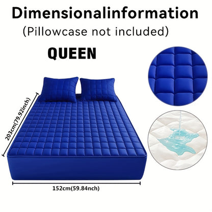 Quilted Cooling Mattress Protector with 9-15" Deep Pocket – Waterproof, Machine Washable, Breathable Fitted Bed Cover for All Mattress Sizes – Home Bedding Essentials