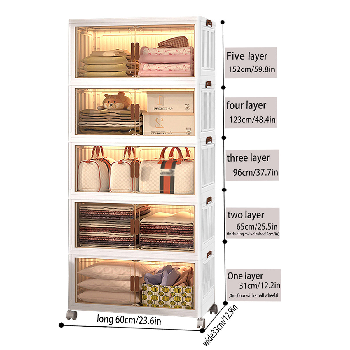 2/ 3/ 4/ 5-layer Home Decorations Display Rack Big Capacity Storage Cabinet Plastic Foldable Shoe Shelf Collapsible Clear Shoe Boxes Stackable with Door Easy Assembly Living Room Stuff