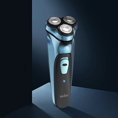 Sejoy Electric Shaver for Men with 3D Floating Head, Pop-Up Trimmer, LCD Display & 1-Hour Fast Charge – Rechargeable Cordless Razor, Perfect Valentine's Day & Father's Day Gift