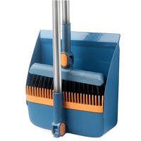 Blue Broom and Dustpan