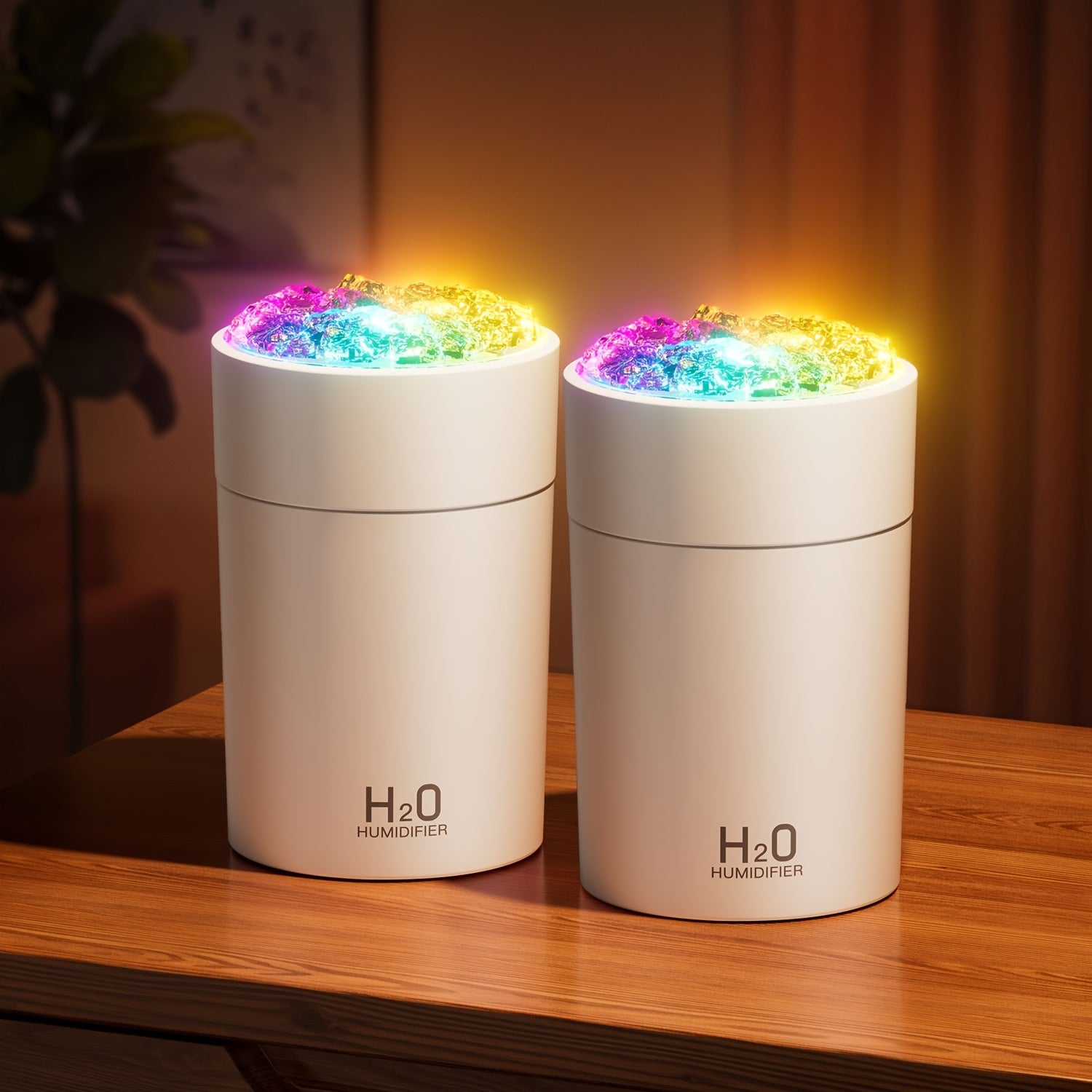 USB Portable Aromatherapy Humidifier with 7-Color LED Night Light – Cold Mist Essential Oil Diffuser for Bedroom, Office & Car, Home Decoration – Christmas Gift Idea