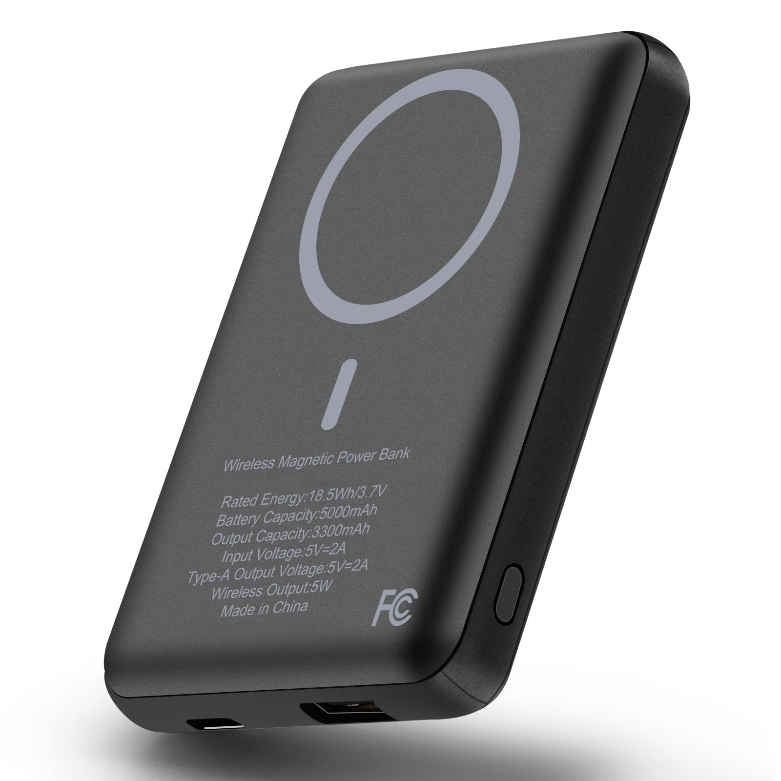 Magnetic Wireless Power Bank 5000mAh MagSafe Compatible 16W Wireless + 10W Wired Dual Output USB-C Mini Portable Charger for iPhone 15 16 Android - Canada