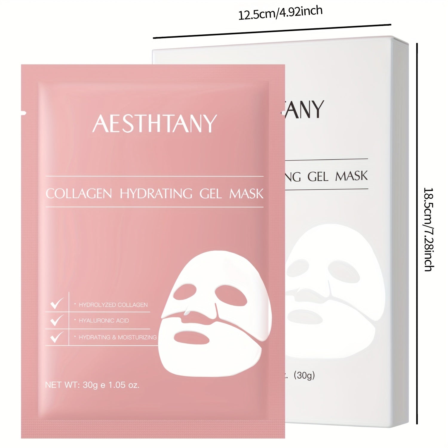 16pcs Collagen Mask-4boxes, Containing Hyaluronic Acid And Collagen, Firming And Moisturizing. It Gently Nourishes Dry Facial Skin. It Is A Must-have Mask For Night Skin Care, Suitable For All Skin Types. Birthdays/ Mother'S Day/ presents