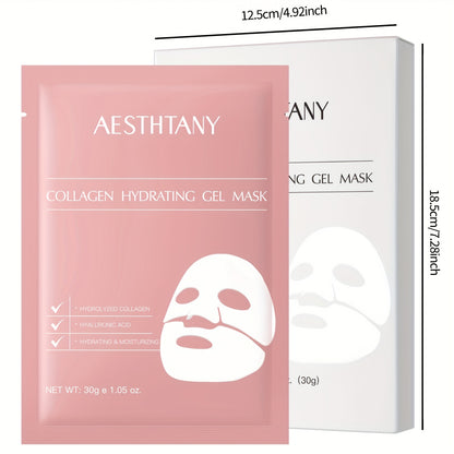 Collagen & Hyaluronic Acid Face Mask Set – 16 Sheets / 4 Boxes, Firming & Moisturizing Night Mask, Nourishes Dry Skin, All Skin Types, Birthday & Mother's Day Gift for Women | ShopVora CA