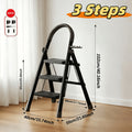 3/4/5 Heavy-duty Reinforced Foldable Ladder with A Maximum Load Capacity Of 450 Pounds, Foldable Step Ladder with A Tool Rack, Slip-resistant Steps, Sturdy Portable Steel Ladder with Handrails, Suitable for Both Home And Workplace Use, Red