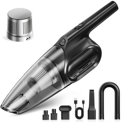 Handheld Vacuum Cleaner 6800PA Strong Suction 2000mAh Cordless, Low Noise, Multi-Attachment – Car Interior, Home & Pet Hair Cleaning, Pink Gift for Women & Girls