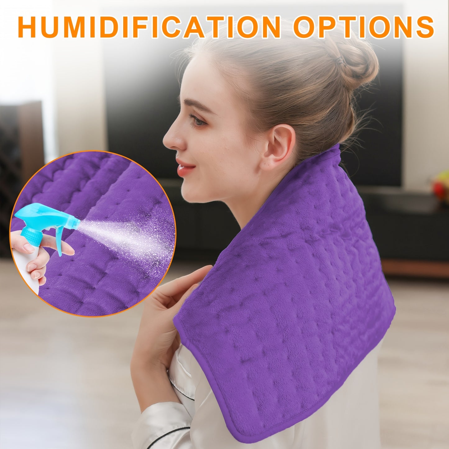 Heating Pad for Back 24"x12" – 6 Heat Settings, Auto Shut-Off, Machine Washable, Fast Heating Electric Pad for Neck, Shoulder, Abdomen & Legs, Dry & Moist Heat Therapy | ShopVora CA