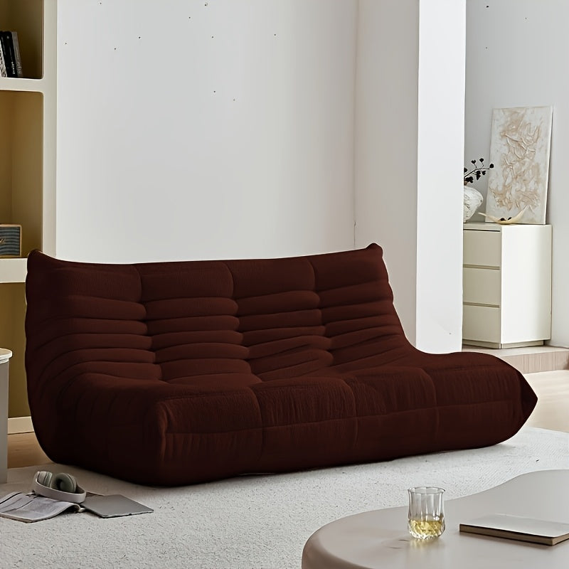 Floor Lazy Sofa Chair with Compressed Sponge Filling – Modular Corner Lounge Seat for Living Room, Bedroom & Office | Single, Double & Three-Seater