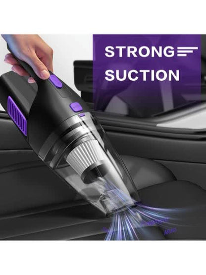 Portable Vacuum Cleaner 6800PA Powerful Suction – 2000mAh Cordless Handheld Vacuum for Car Interior, Home & Pet Hair, Quiet Operation, Women's Car Accessory & Gift