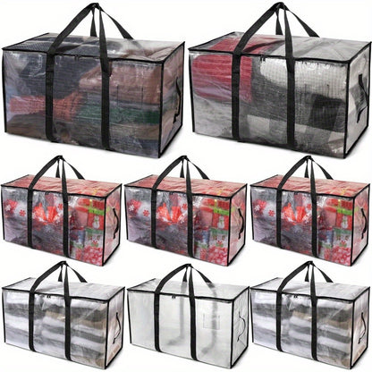 Oversized Moving Bags with Backpack Straps 2/4/6 Pack – Heavy Duty 600D Water-Resistant Storage Totes with Zippers & Handles for Moving, College Dorm, Holiday & Home Organization