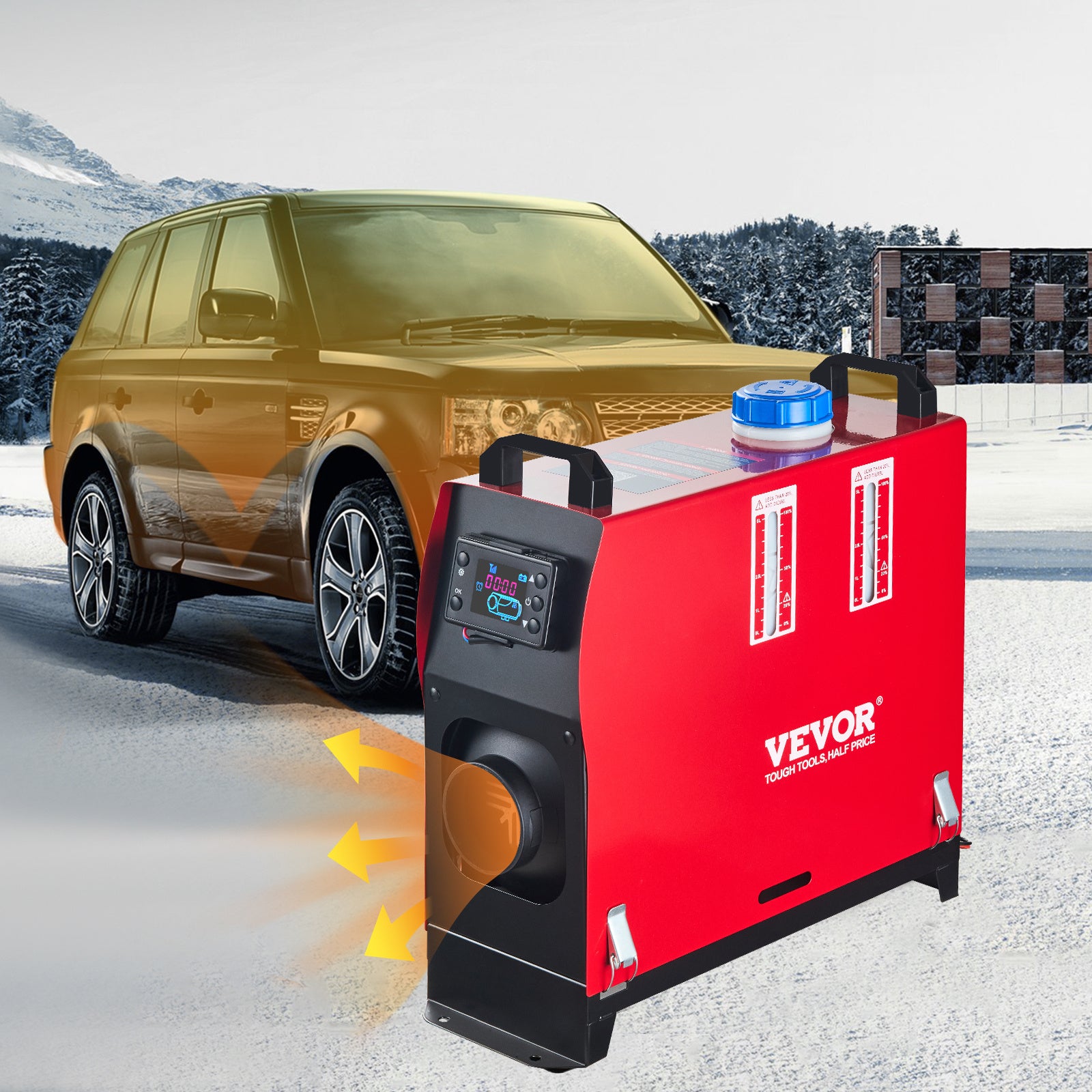 VEVOR Diesel Heater 12V Diesel Air Heater Muffler 8KW Diesel Heater with LCD for Car Trucks and Motor-Home