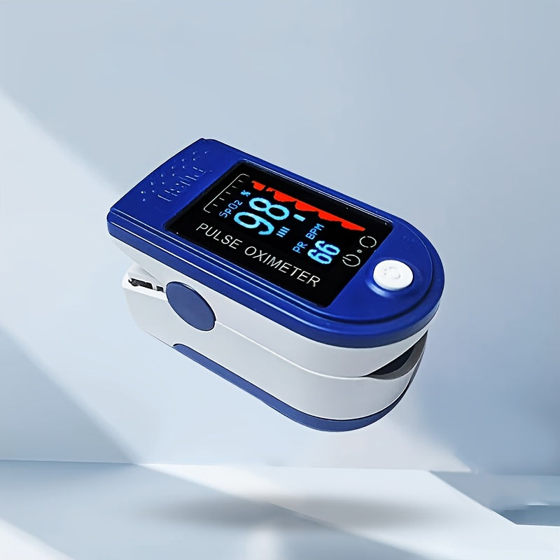 Medical-Grade Finger Pulse Oximeter with Alarm & Perfusion Index – Color TFT Screen, SpO2 Blood Oxygen & Heart Rate Monitor, Pouch & Batteries Included | ShopVora CA