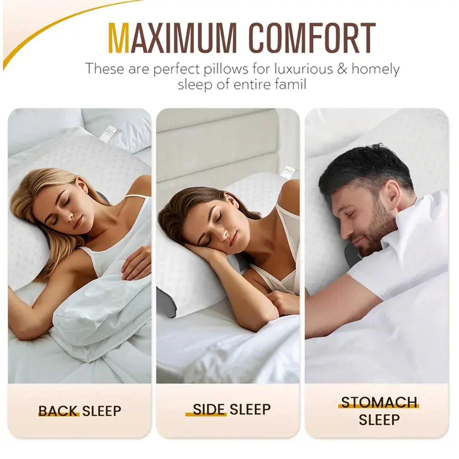 1pc/2pcs Knitted Ergonomic Pillow, 9-Hour Rest 1100G Filling Upgraded Version, for Comfortable Sleeping and Massage, Hypoallergenic Removable Washable Cover, Moisture Absorption Breathable, Household Bedroom Decorative Cushion, All-Season White Neck Comfo