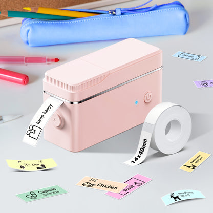 Label Maker Machine with Tape Included, P31S Portable Bluetooth Thermal Printer, Wireless Sticker Labeler with 200+ Templates, for Office Home Kitchen School Organization – iOS & Android