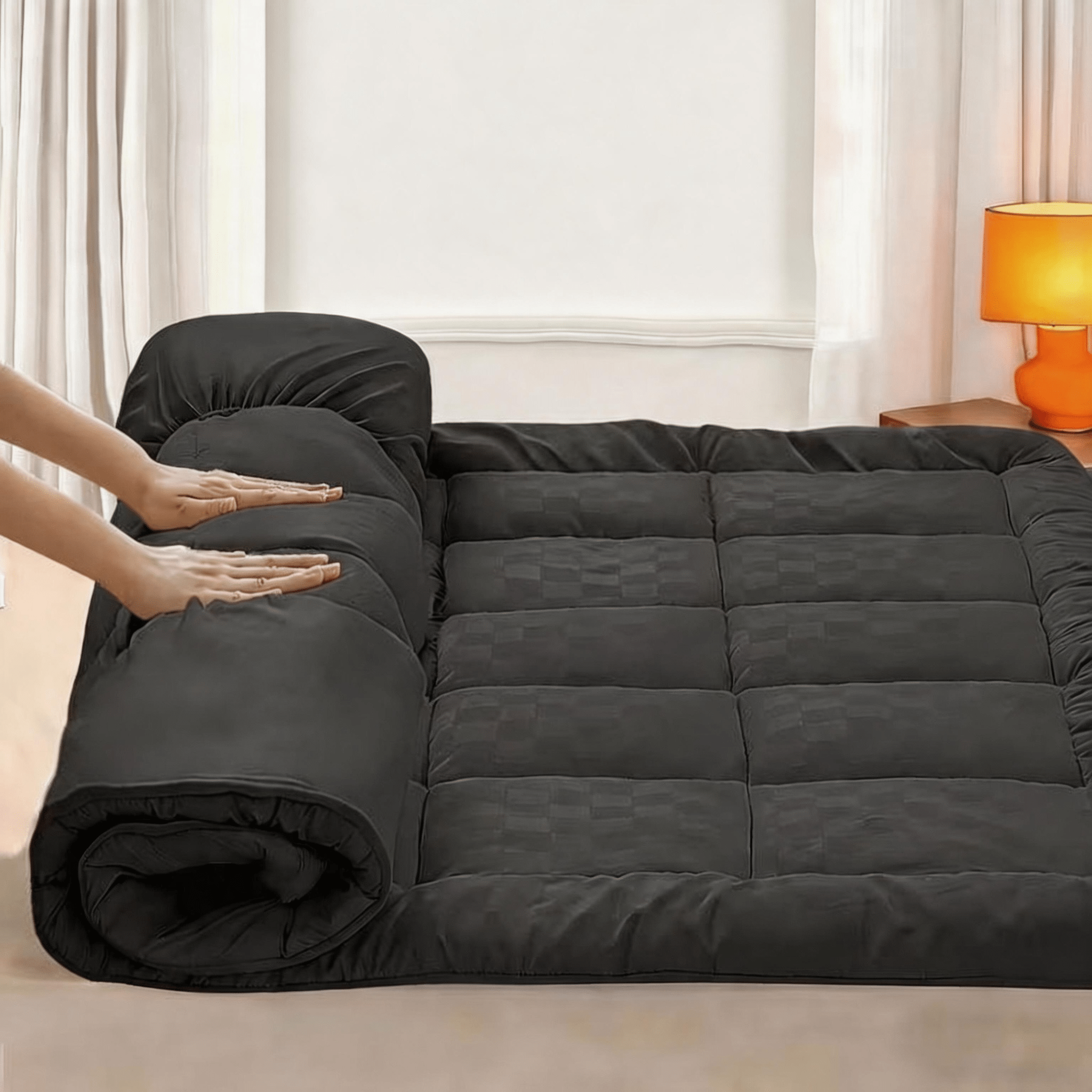 Cooling Quilted Mattress Topper Deep Pocket – Fitted Mattress Pad Cover, Machine Washable, Fits Up to 21" Beds, Temperature Regulation, Twin Full Queen King – ShopVora CA
