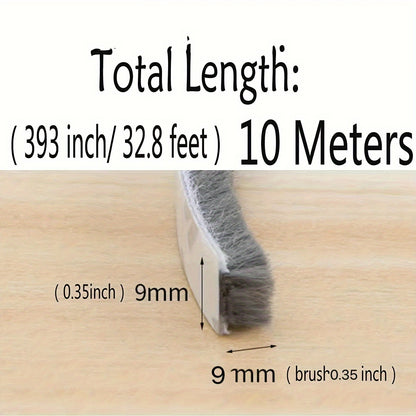 Self-Adhesive Door & Window Sealing Strip 32.8 Feet – Soundproof Weatherstrip Foam Seal Tape for Wind Dust & Draft Protection, 0.35" Wide x 0.2" Thick, Easy DIY Install, Canada