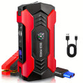 8-in-1 Car Jump Starter – 7000A, 29800mAh, Power Bank, LED Light, Safety Hammer & Compass