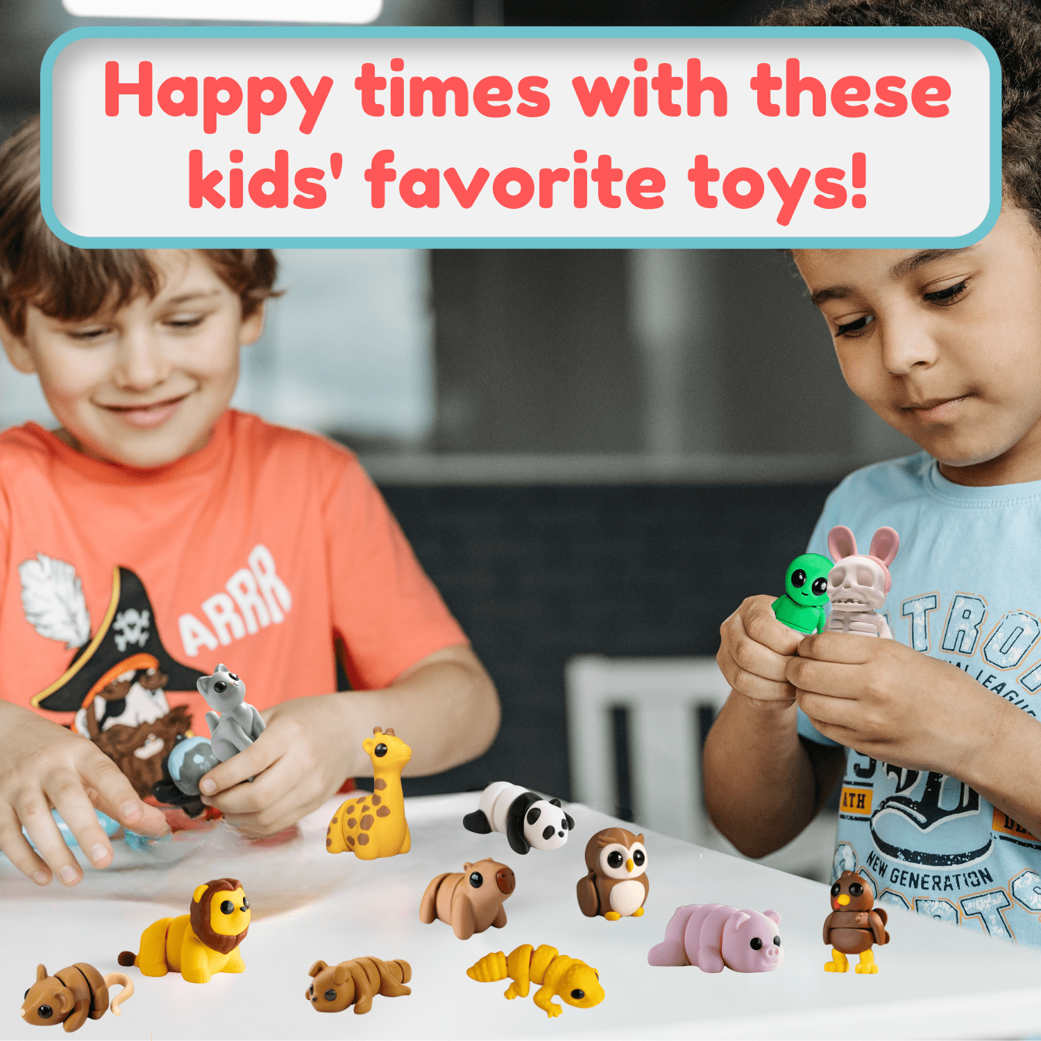 100 PCS Random Mini Fidget Toy Pack – Cute Mixed Animal & Creature Figures • 150+ Unique Models Available • New Styles Added Monthly • Fun for Kids & Adults • Party Favors, Classroom Rewards, Goodie Bags & Collecting