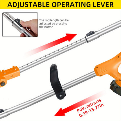 Cordless Electric Roller Lawn Trimmer with 3 Cutting Blades & Fast Charger – 1200mAh Battery Operated Weed Eater, Lightweight Portable Grass Cutter for Yard & Garden | ShopVora CA