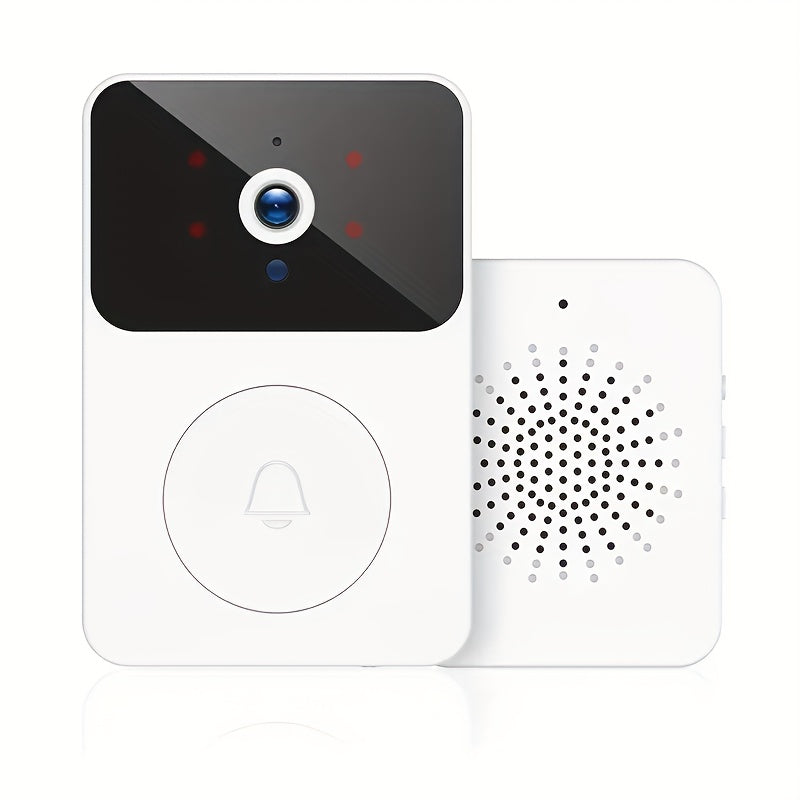 Smart HD Video Doorbell Camera with Built-In Battery, Night Vision, Voice Change, 2-Way Audio, Photo & Recording, WiFi Rechargeable Security Doorbell – No Wiring Needed for Canadian Homes