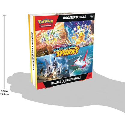 Pokemon TCG Scarlet & Violet Surging Sparks Booster Bundle - 6 Booster Packs, 10 Cards Each, Expand Your Collection, Gift for Pokemon Fans and Collectors