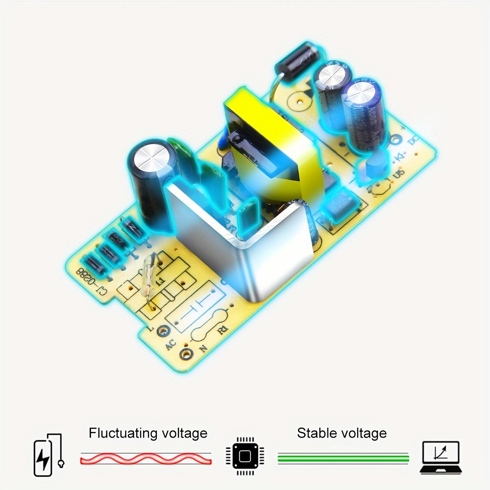 ALITOVE 30W Universal Power Supply Adjustable 3V-12V AC/DC Adapter with USB Port & 14 Tips - 100-240V Input, 2.5A Max Output, Overheat & Short-Circuit Protection for Electronics & DIY Projects
