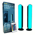 RGB LED Strip Light Geometric Table Lamp – USB Powered, Remote Control, Color-Changing Mood Light for Gaming, TV Backlighting, Room & Party Decoration