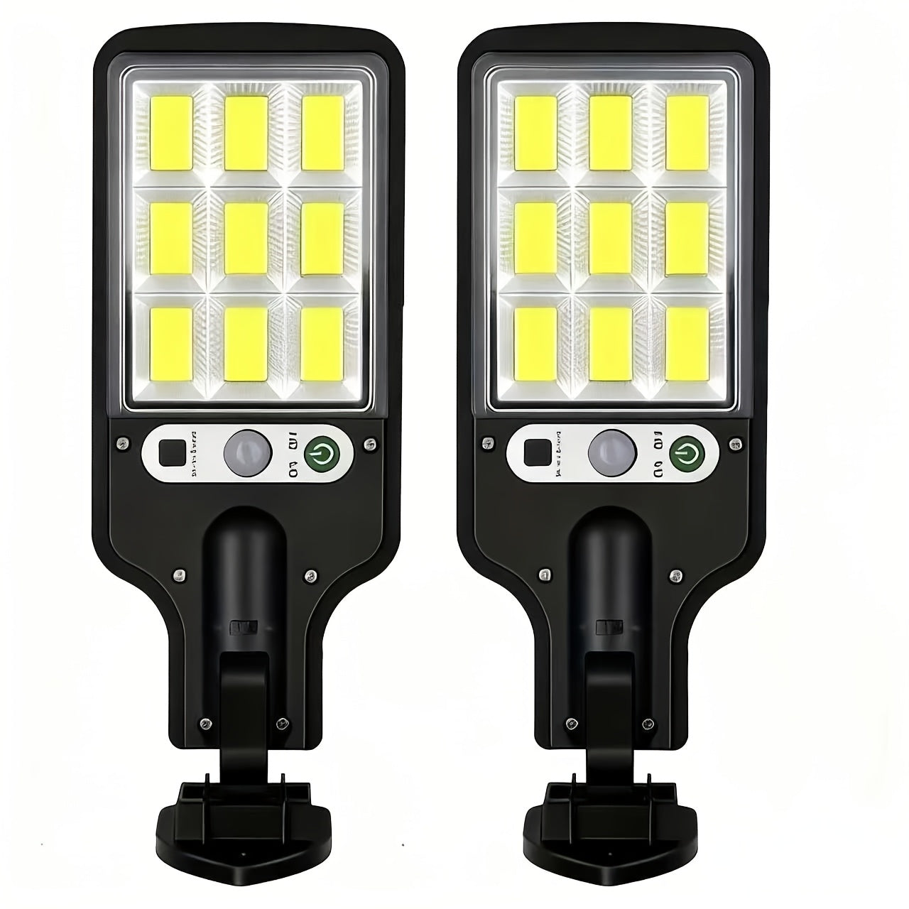 4/2pcs Solar COB High-brightness Searchlight, Smart Sensor Remote Control + Human Body Sensor Dual Control, IP44 Waterproof Level, Dedicated To Villa Gardens And Courtyards, Smart Life, Convenient Experience, Light Up Your Outdoor Space