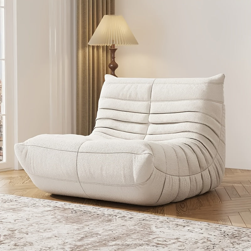 Floor Lazy Sofa Chair with Compressed Sponge Filling – Modular Corner Lounge Seat for Living Room, Bedroom & Office | Single, Double & Three-Seater