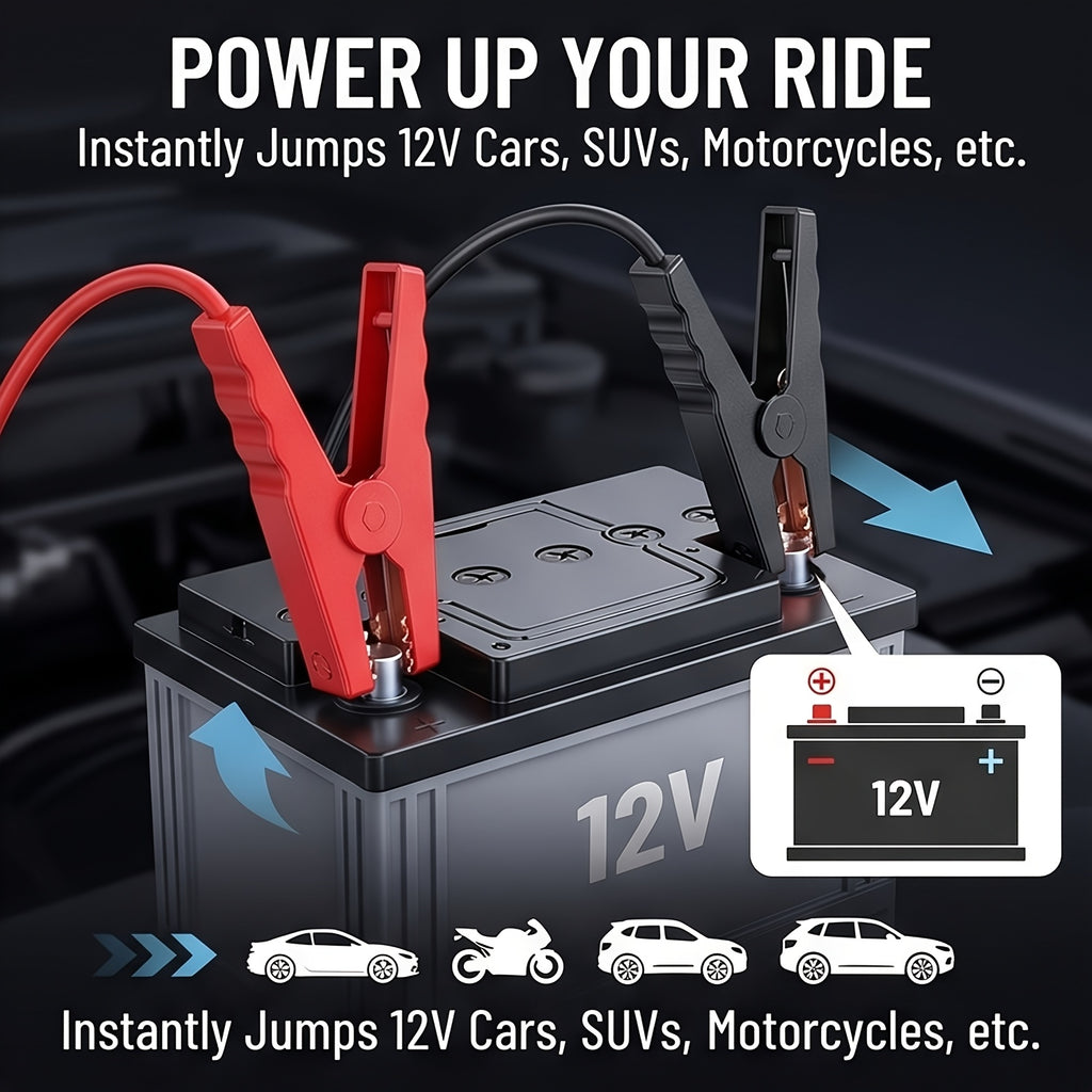 7000A Car Portable Wireless Car Air Compressor, Jump Starter With AirCompressor, Battery Jump StarterPortable Peak, Car Battery Charger Portable For12V(2.11gal Gas/1.72 gal Diesel) UsB Input/output, LED Emergency, Car Accessories Too