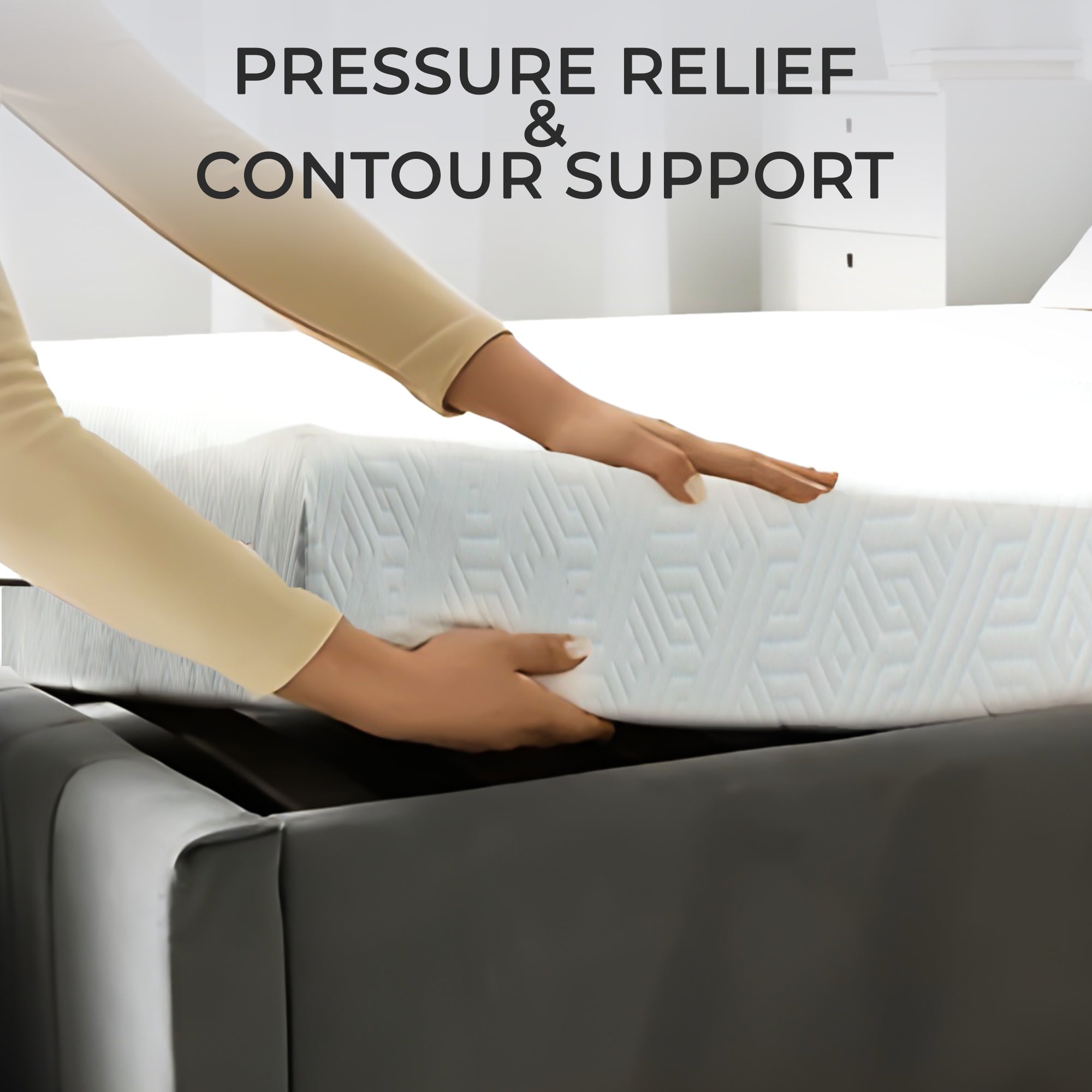 Twin, Full, Queen, King Size Mattress, Gel Infused Cool Sleep Supportive & Pressure Relief, Reversible Medium Firm Mattress in a Box