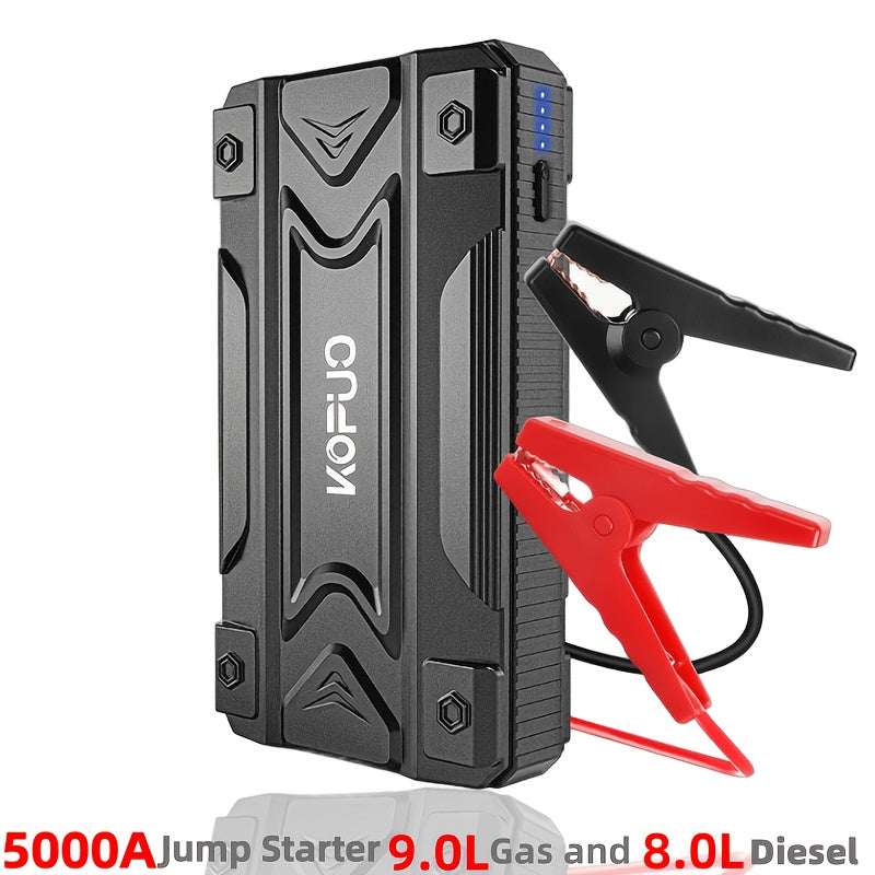 Car Jump Starter 5000A/6000A/8000A Portable Battery Booster Pack with USB Power Bank & LED Flashlight – 12V for Vehicles, Trucks & SUVs