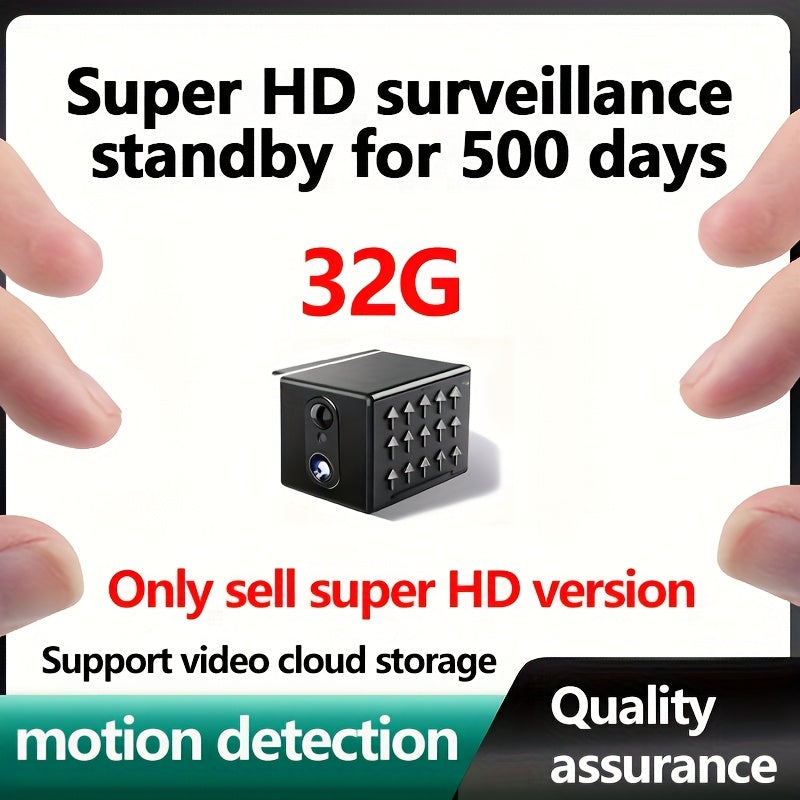 HD Mini Spy Camera WiFi 360° Wireless Home Security, Portable Micro Cam with Two-Way Audio Voice Recording, 300-Day Standby, Remote Mobile Monitoring – Indoor Nanny Cam