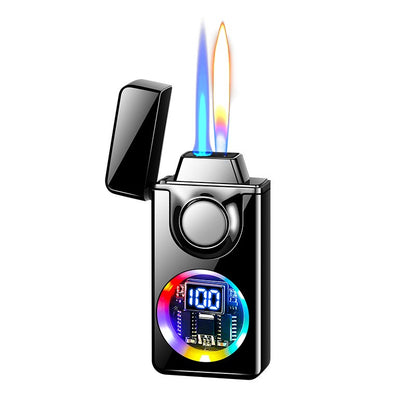 Smart Flip Induction Lighter with Voice Control & 5 Ignition Modes – Refillable Butane Metal Lighter, Visible Fuel Window, Portable EDC for Candles, Camping & Gifts | ShopVora CA