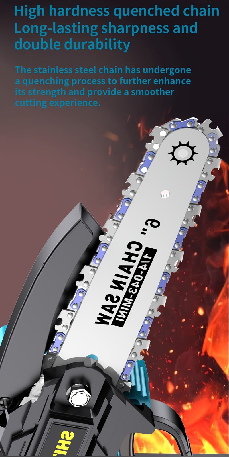 Wireless Mini Chainsaw, Portable Cordless Chainsaw, Small Handheld Chainsaw, Suitable for Tree Pruning Branches, Yards, Residences, And Gardens