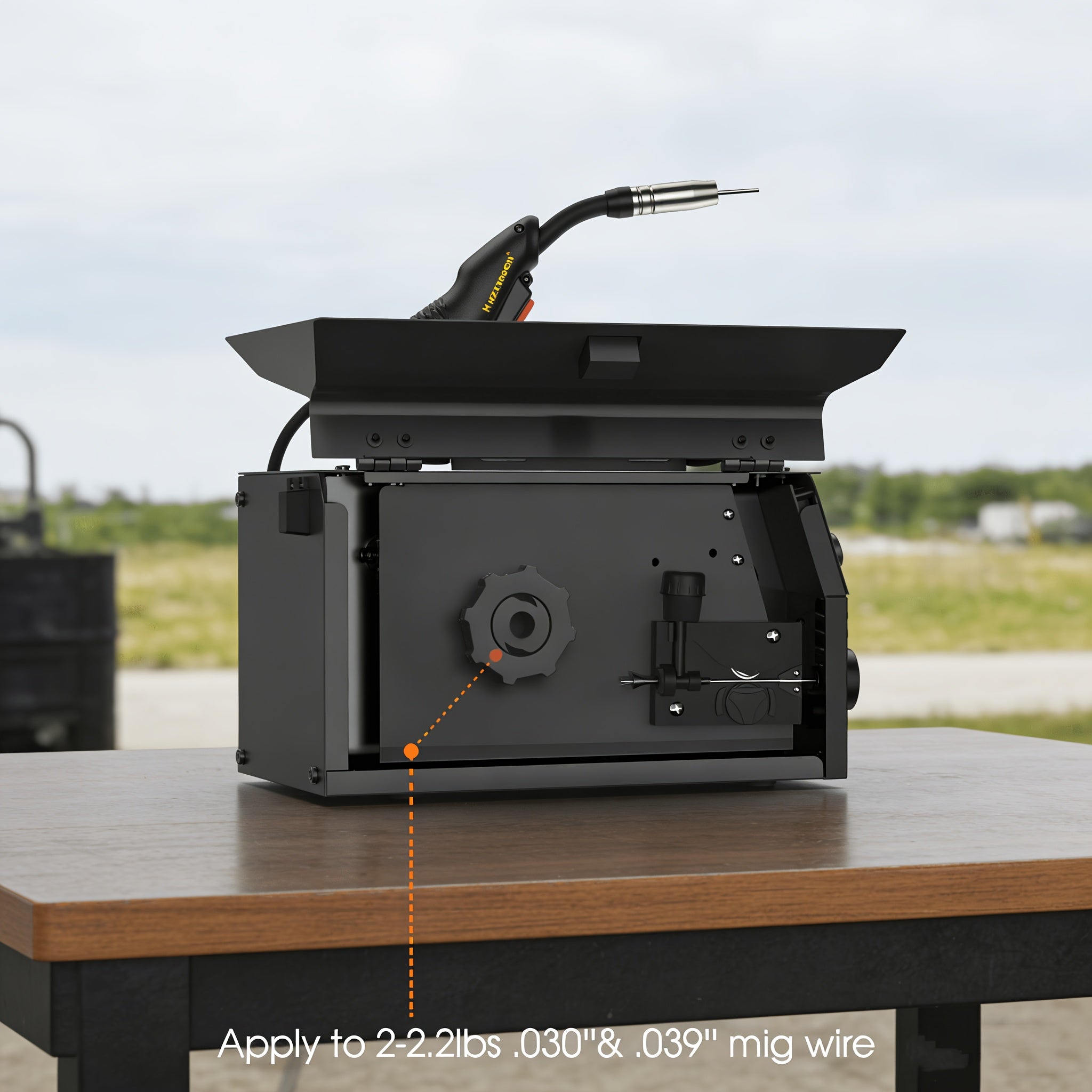 HZXVOGEN 200A MIG Welder 110V Welder 3 In 1 Gasless MIG Welder/Lift TIG/Stick Welding Machine Portable IGBT Inverter Automatic Welder Machine Large LED Display IP21S