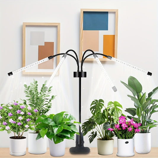 Indoor Plant Growth Light Full Spectrum 80 LED Plant Light Suitable for Indoor Plants 15-60 Inches Adjustable Tripod with 4 Heads